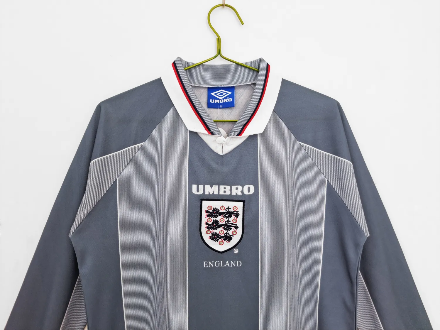 1996 England Away Retro Long Sleeve Jersey