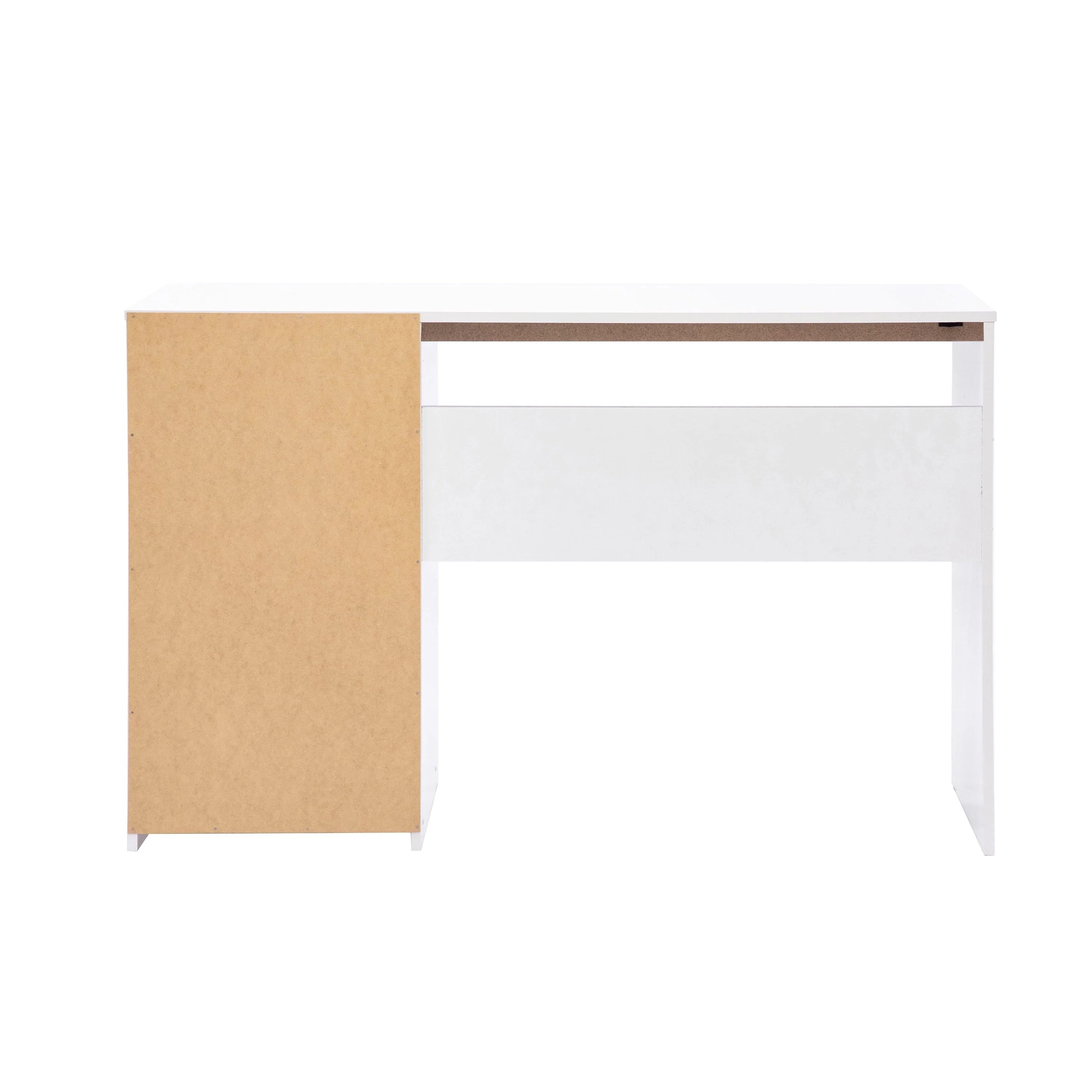 Techni Mobili White Computer Desk for Home Office or Bedroom, with Drawers Ideal for Small Spaces