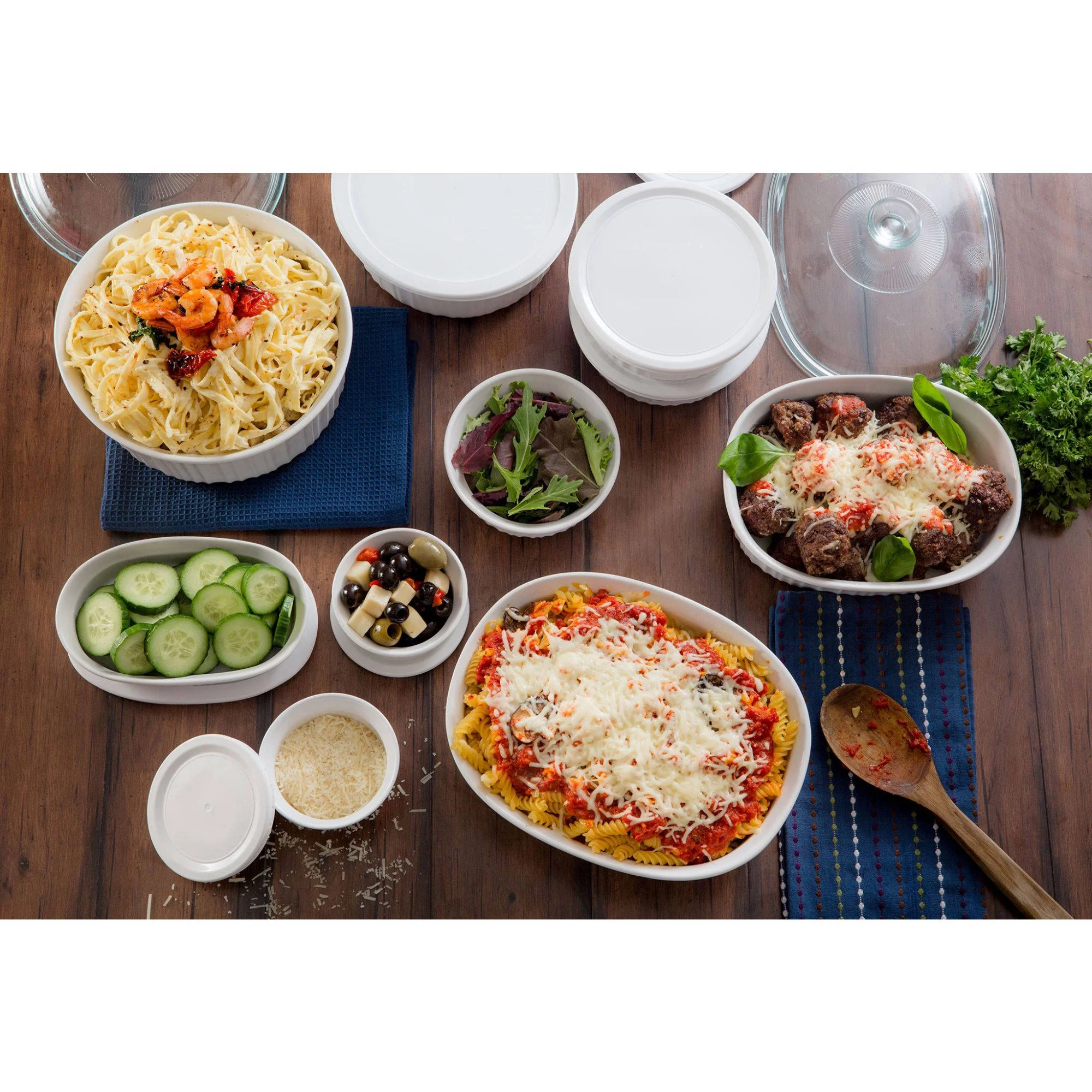 CorningWare French White 20-piece Bakeware Set