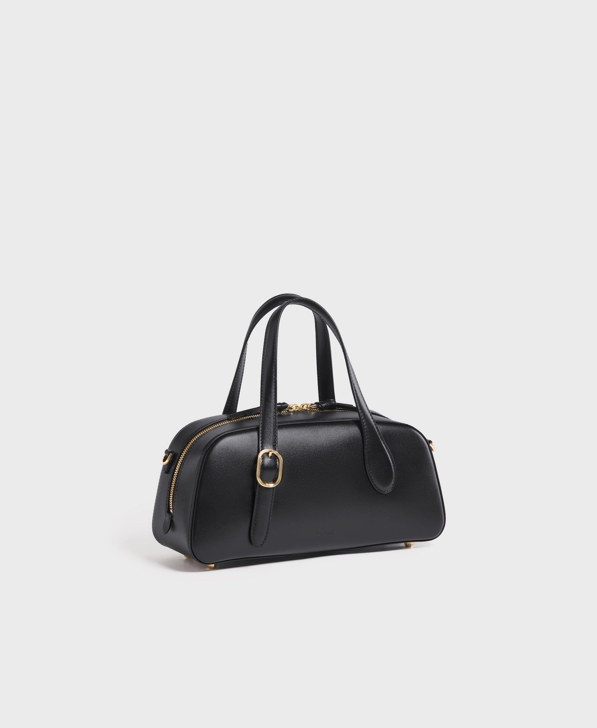 Small Asra Boston Bag – Black