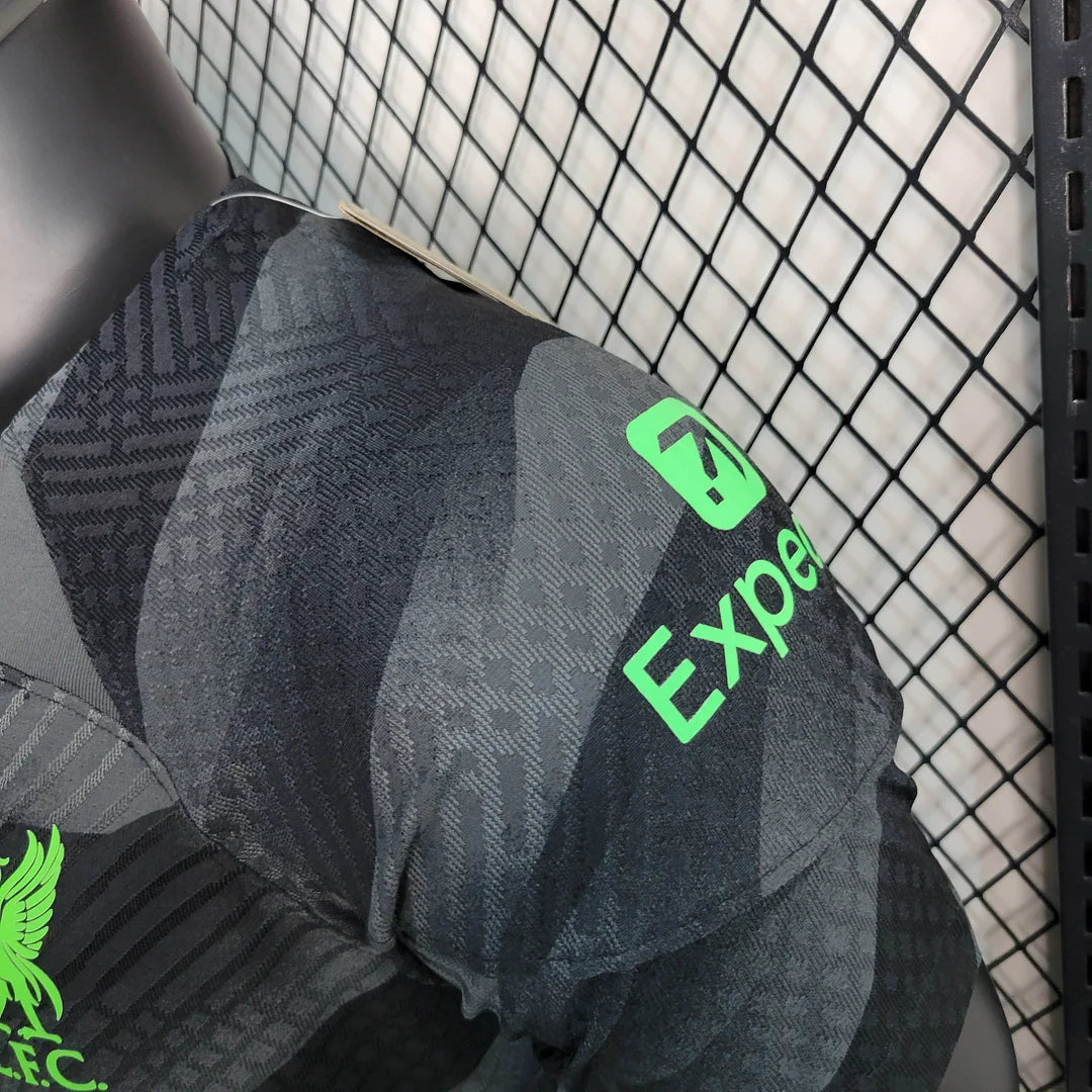 2023/2024 Player Version Liverpool Goalkeeper Black Football Shirt 1:1 Thai Quality