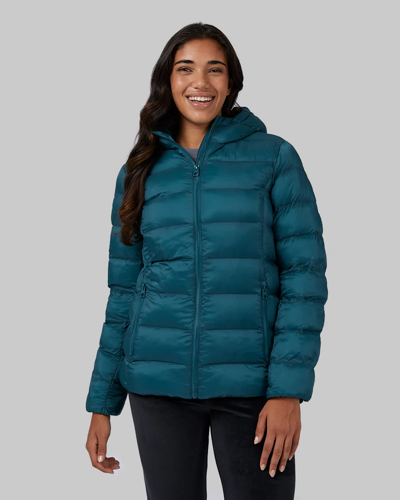 WOMEN'S LIGHTWEIGHT PACKABLE HOODED JACKET