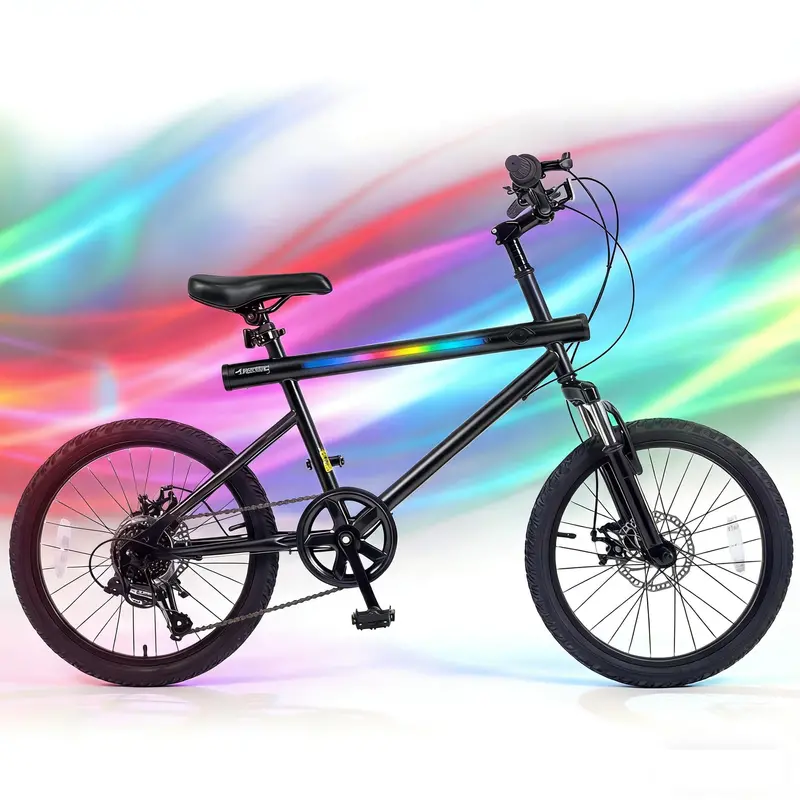 20-Inch Hybrid Exercise Bike with LED Display. Stereo Speakers. and Reinforced Carbon Steel Frame