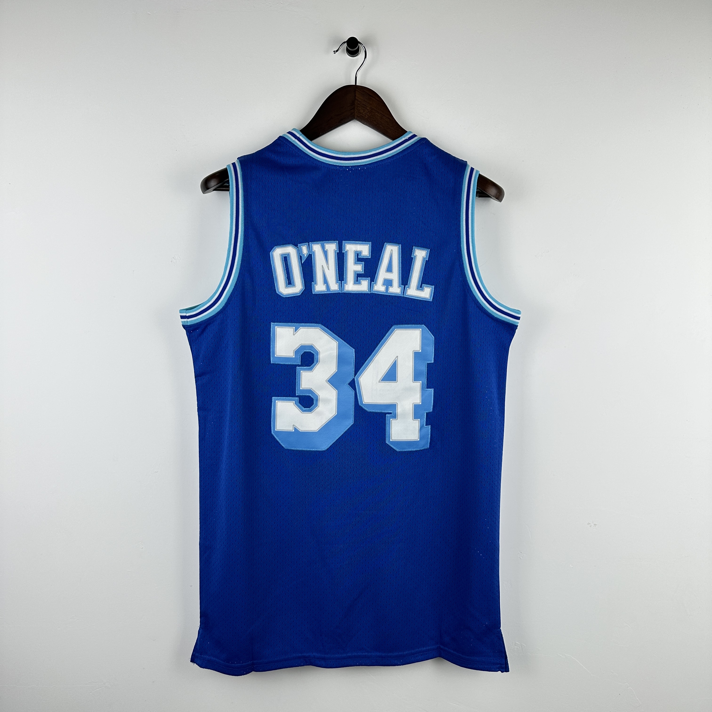 Embroidered MN retro jersey Lakers 96/97 season blue No. 34 O'Neal