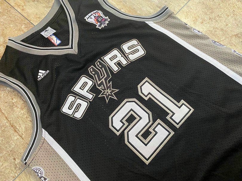 Tim Duncan Commemorative Throwback San Antonio Spurs Jersey
