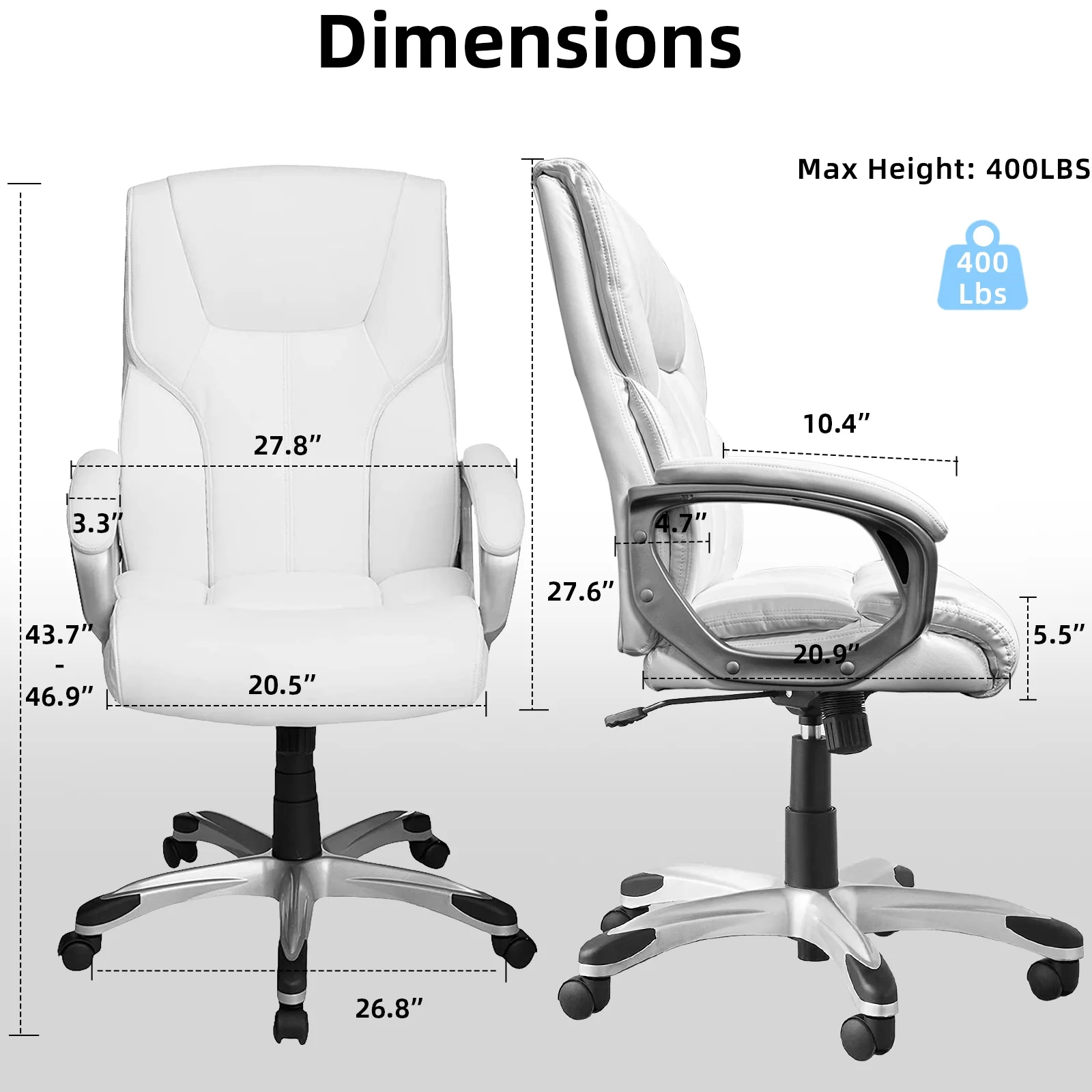 ExOffice Executive Office Chair Desk Chair Comfy Computer Chair Home Office Desk Chair,Brown