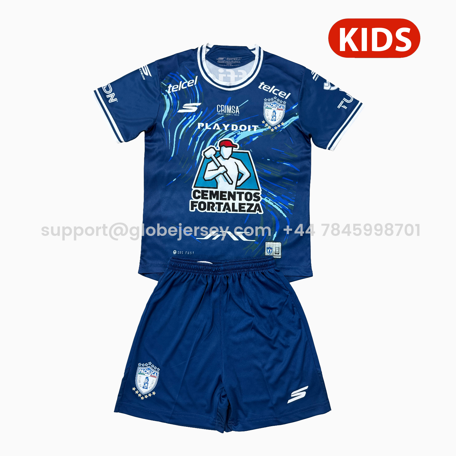 Pachuca 25-26 Away Blue Kids Kit
