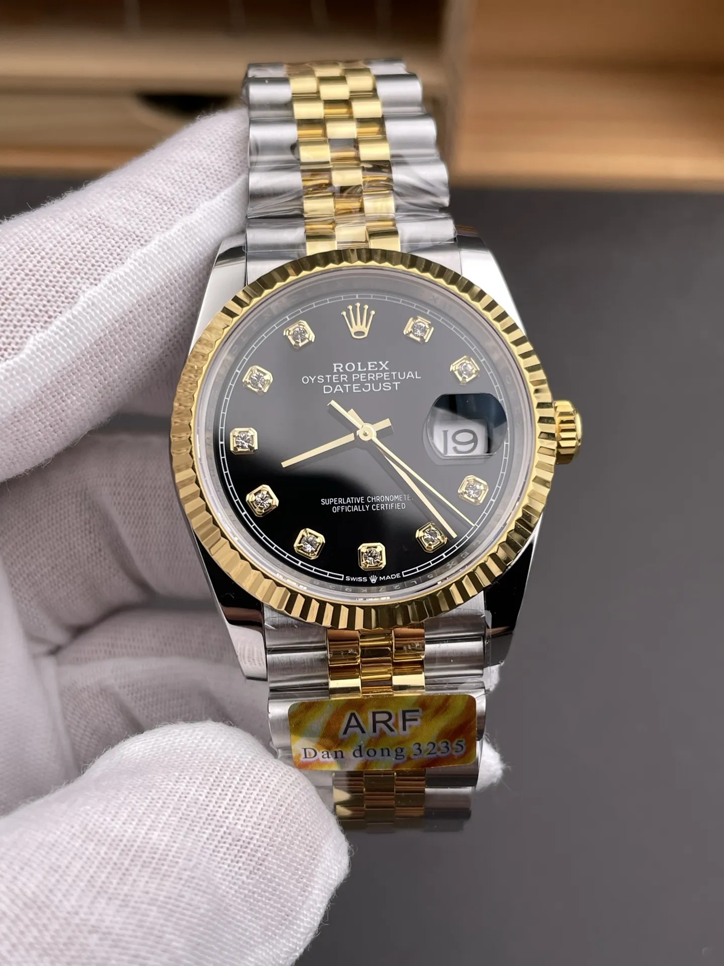 Rolex Datejust Two-Tone Black 36mm