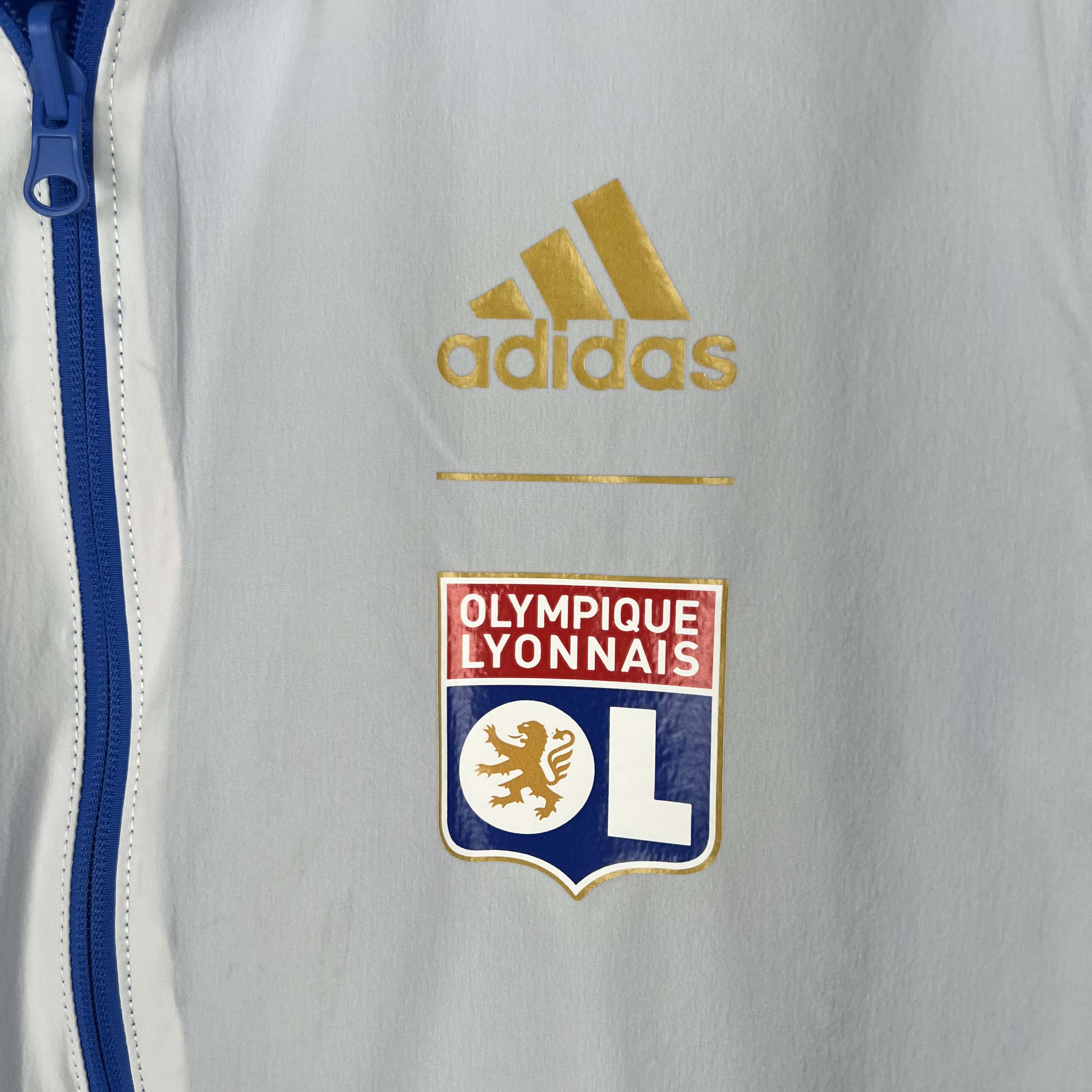 2023/2024 Lyon Reversible Windbreaker(Blue-white)Soccer Jersey 1:1 Thai Quality