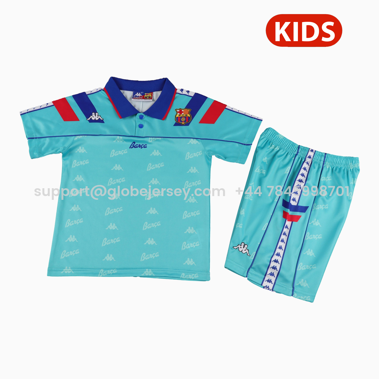 Retro Barcelona 1992-95 Away Kids Kit