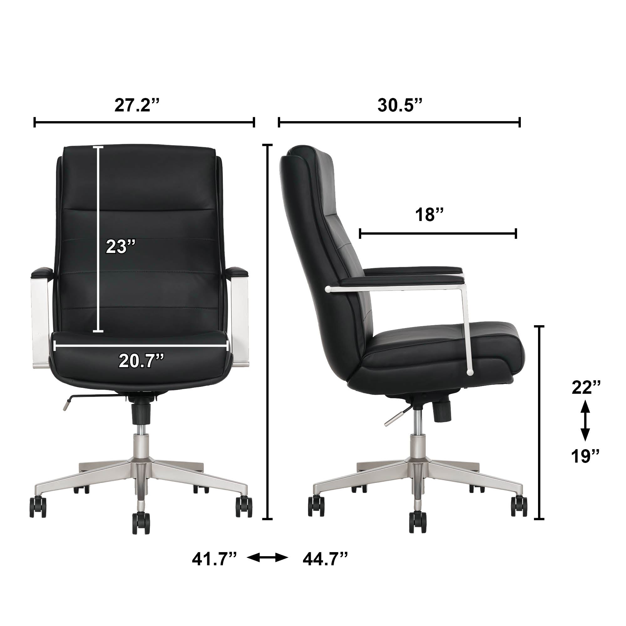 Elle Decor Ayden Managers Chair