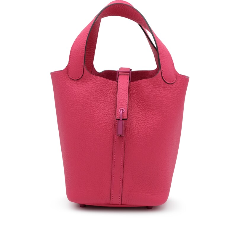Rose Mexico Clemence Monochrome So Pink Picotin Lock 18 Pink Hardware