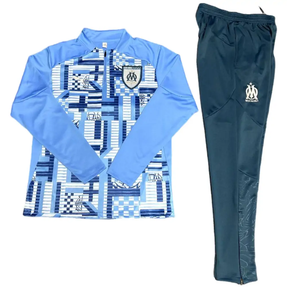 2024-25 New Season Marseille Light Blue [Camouflage] Children's Training Suit