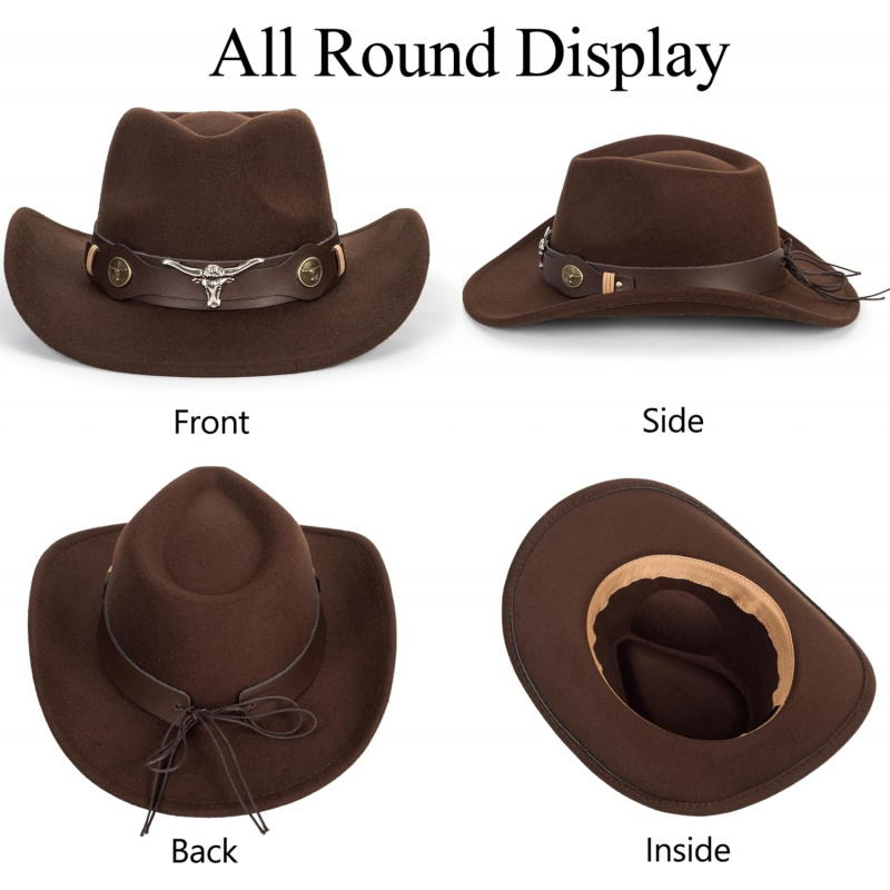 Classic-Western-Cowboy-Hat Wide-Brim