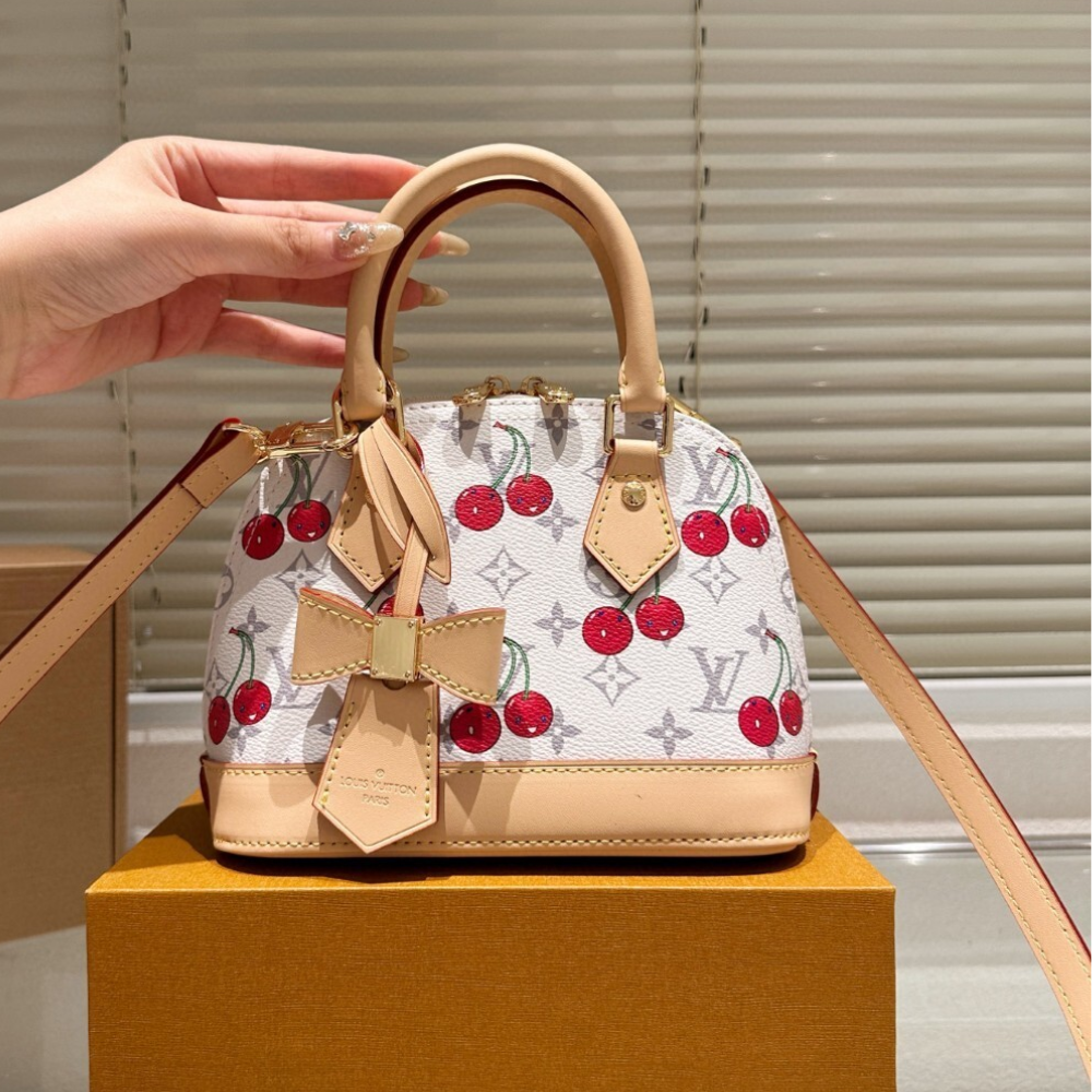 Louis Vuitton LV X TM Alma BB Cherry Monogram 9.8 Inches M14234