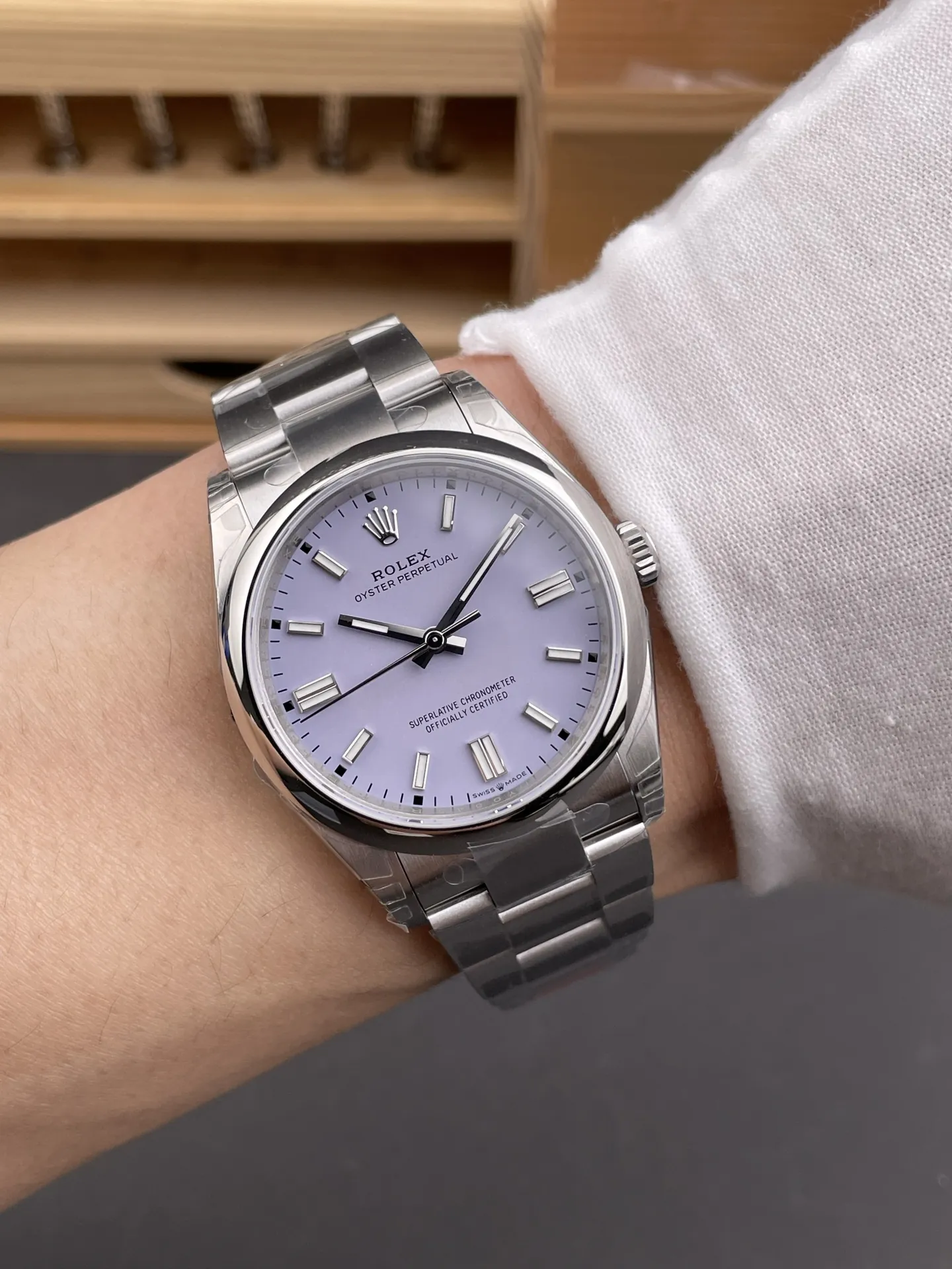 Rolex Oyster Perpetual Lavender 36mm