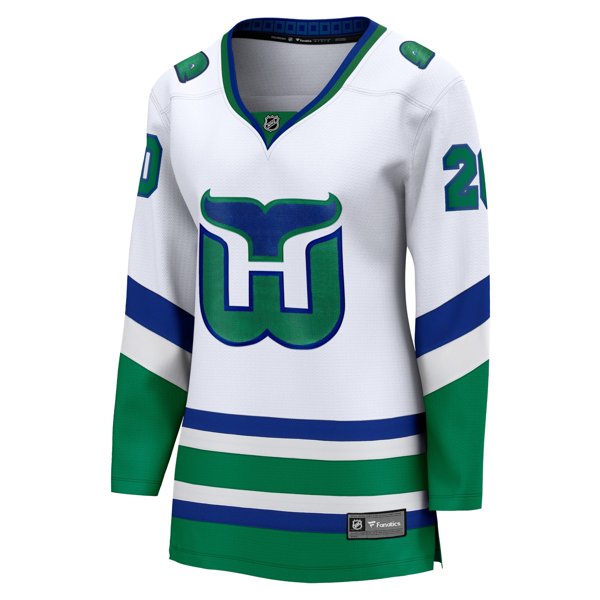 Sebastian Aho Carolina Hurricanes Fanatics Women’s Whalers Premier Breakaway Jersey – White