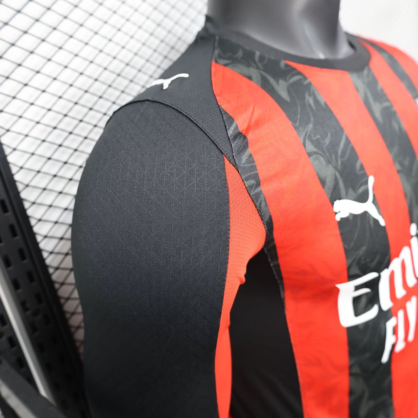 25-26 AC Milan Home Long Sleeve Shirt - Player Edition