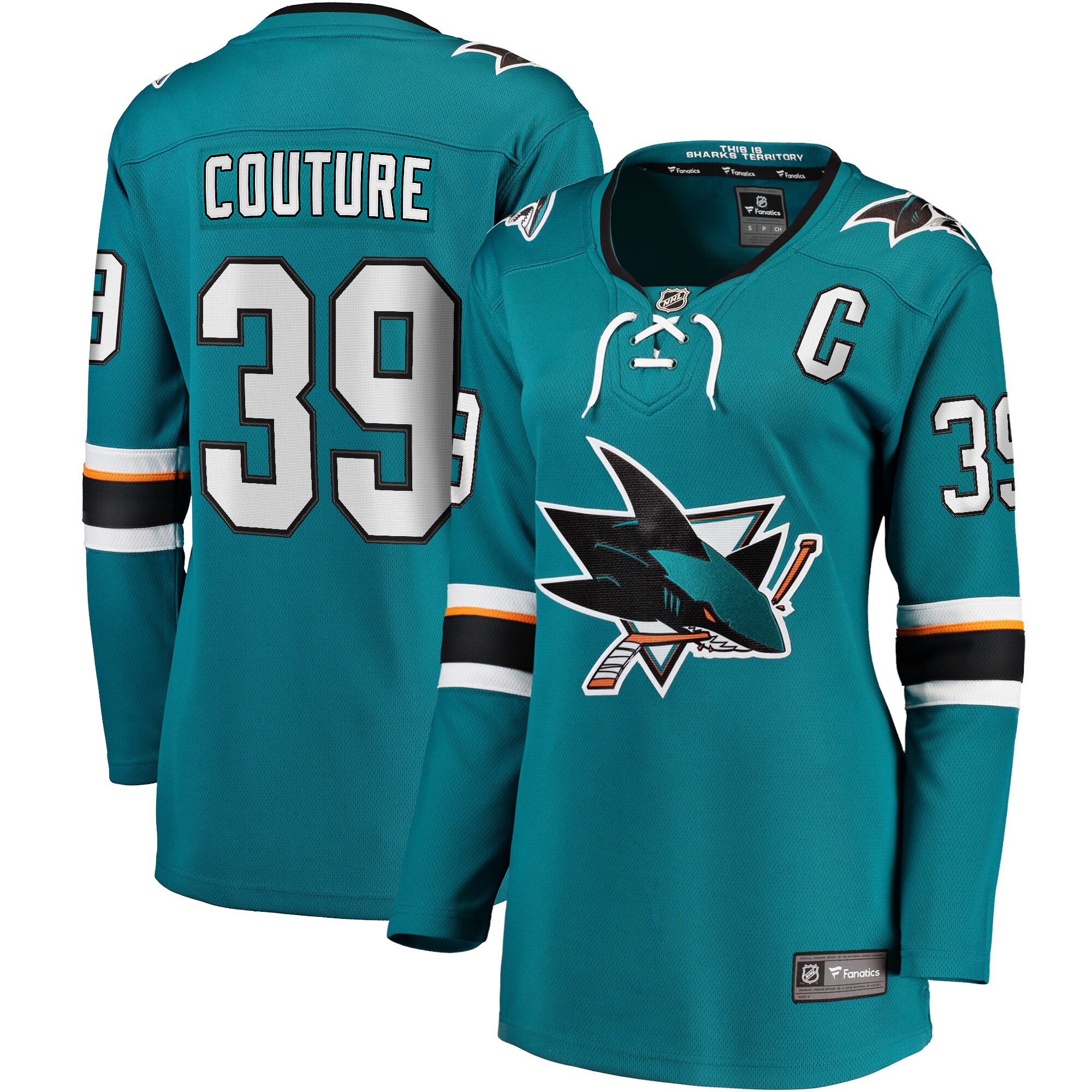 Logan Couture San Jose Sharks Fanatics Women’s Home Breakaway   Jersey – Teal