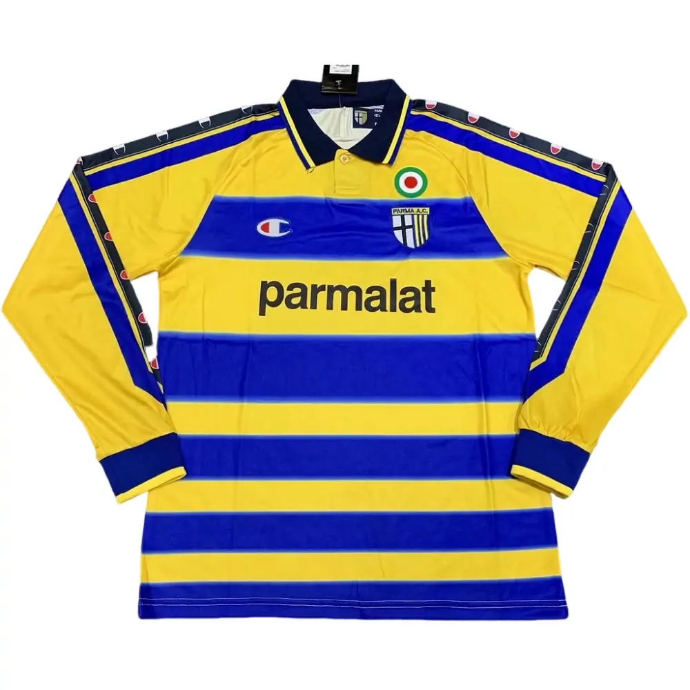 1999/2000 Parma home long-sleeved retro jersey 1:1 Thai quality