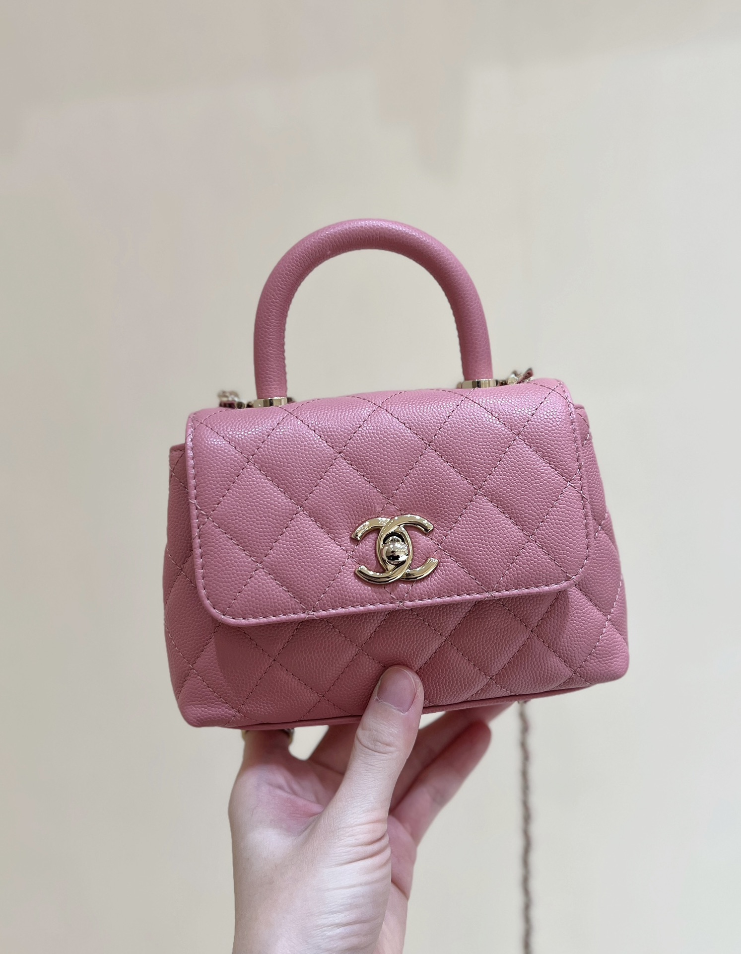 [15A] Chanel Nano Coco Top Handle Flap Bag