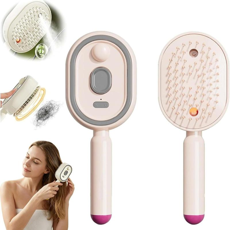 Rechargeable Steam Hair Straightener, Detangling Steams Brush