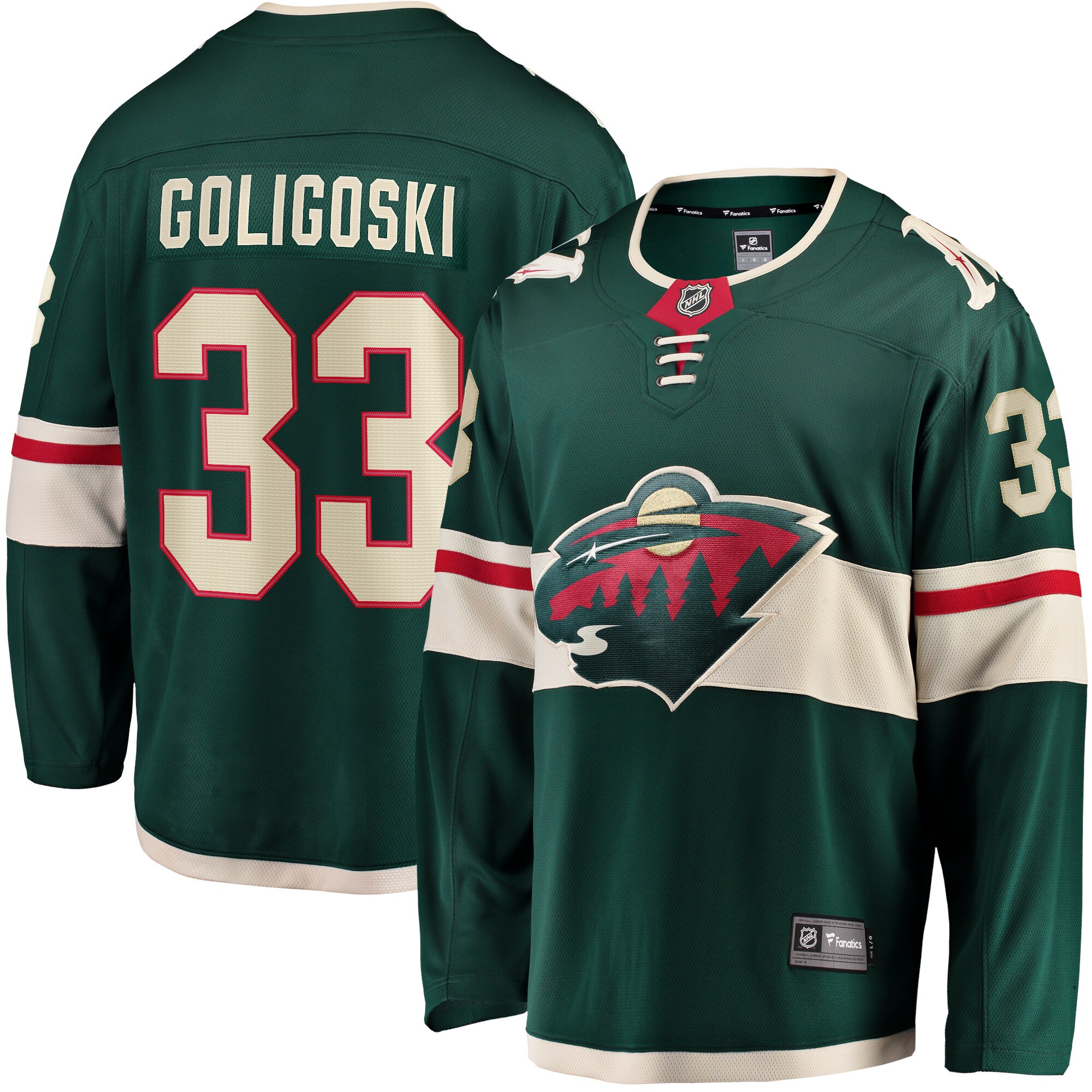 Alex Goligoski Minnesota Wild Fanatics Home Breakaway   Jersey – Green