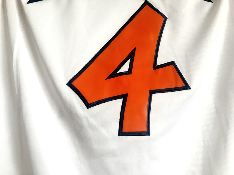 1996 Atlanta Olympics Team USA Dream 3 USA No. 4 Barkley white embroidered jersey