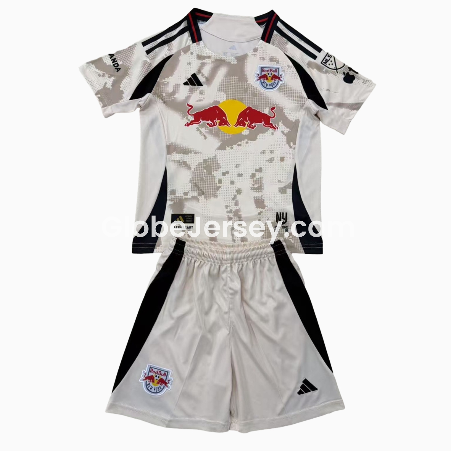 New York Red Bulls 2025 Away Men's Adult Jersey Set - Fans Version