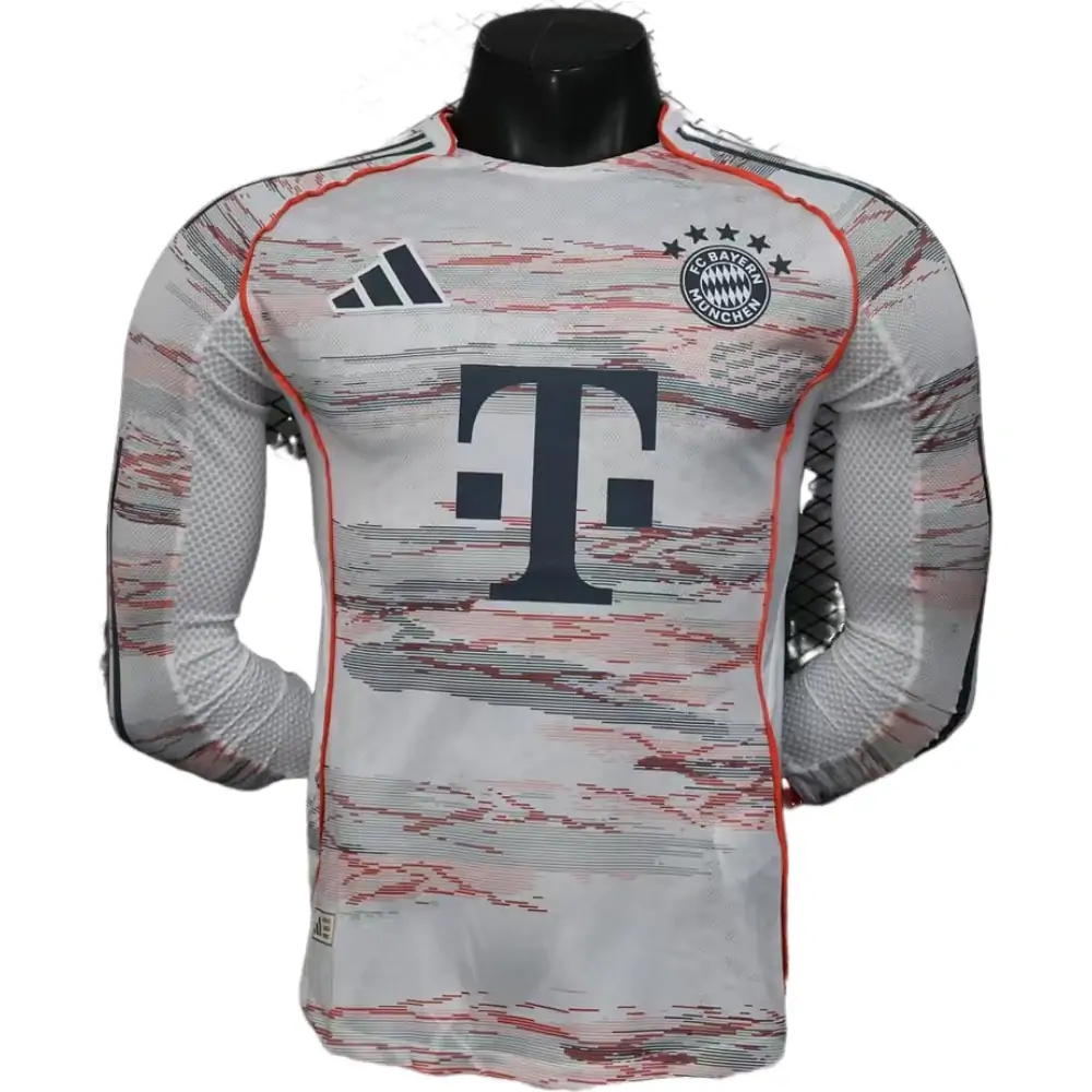 2025-26 Bayern Away Long Sleeve Jersey - Player Edition