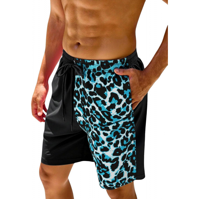 Men's Leopard Swim Trunks