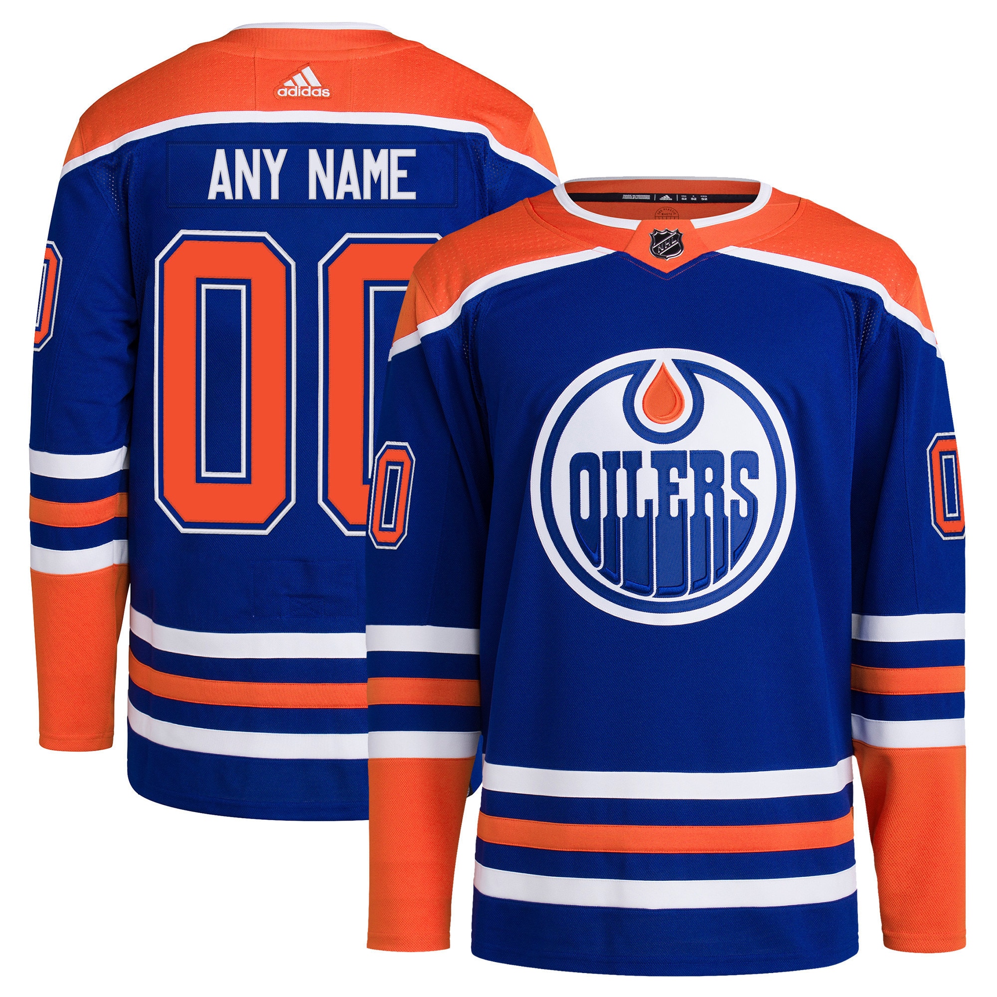 Edmonton Oilers   Home  Primegreen  Custom Jersey – Royal