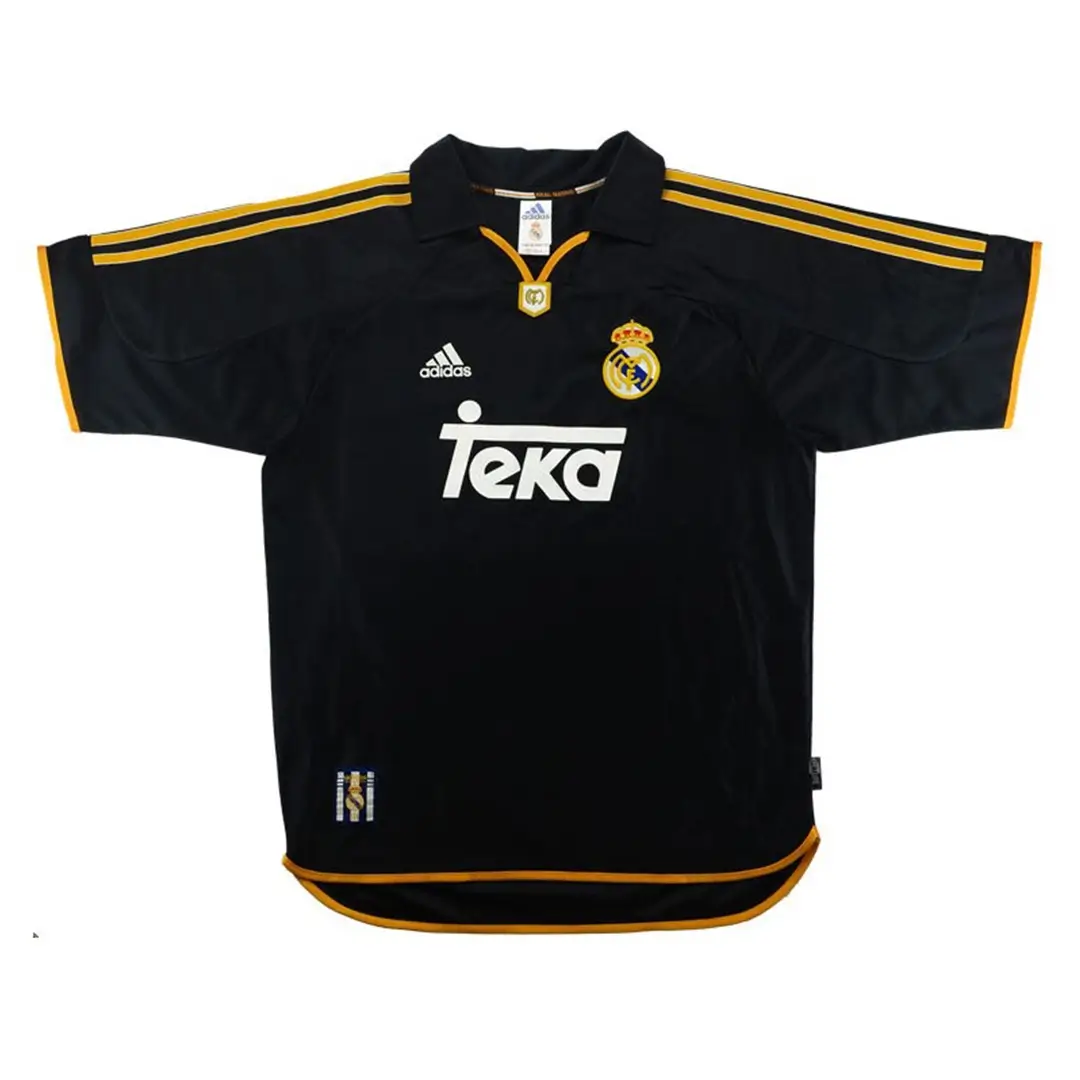 R.Carlos #3 Real Madrid 1999/01 Away Retro Football Jersey