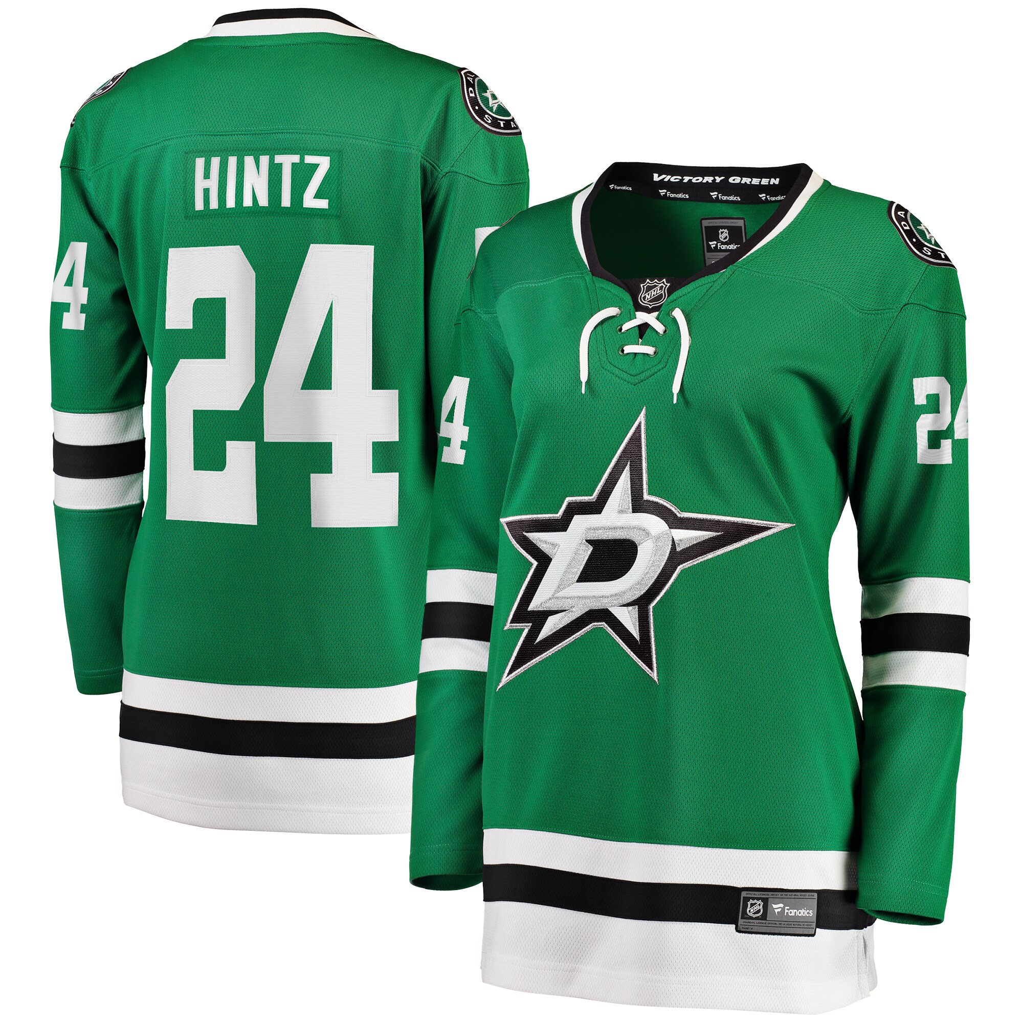 Roope Hintz Dallas Stars Fanatics Women’s Home Breakaway   Jersey – Kelly Green