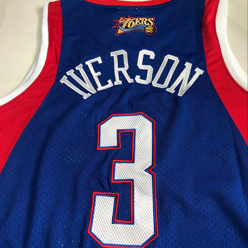 Iverson Philadelphia 76ers 3 Blue MN
