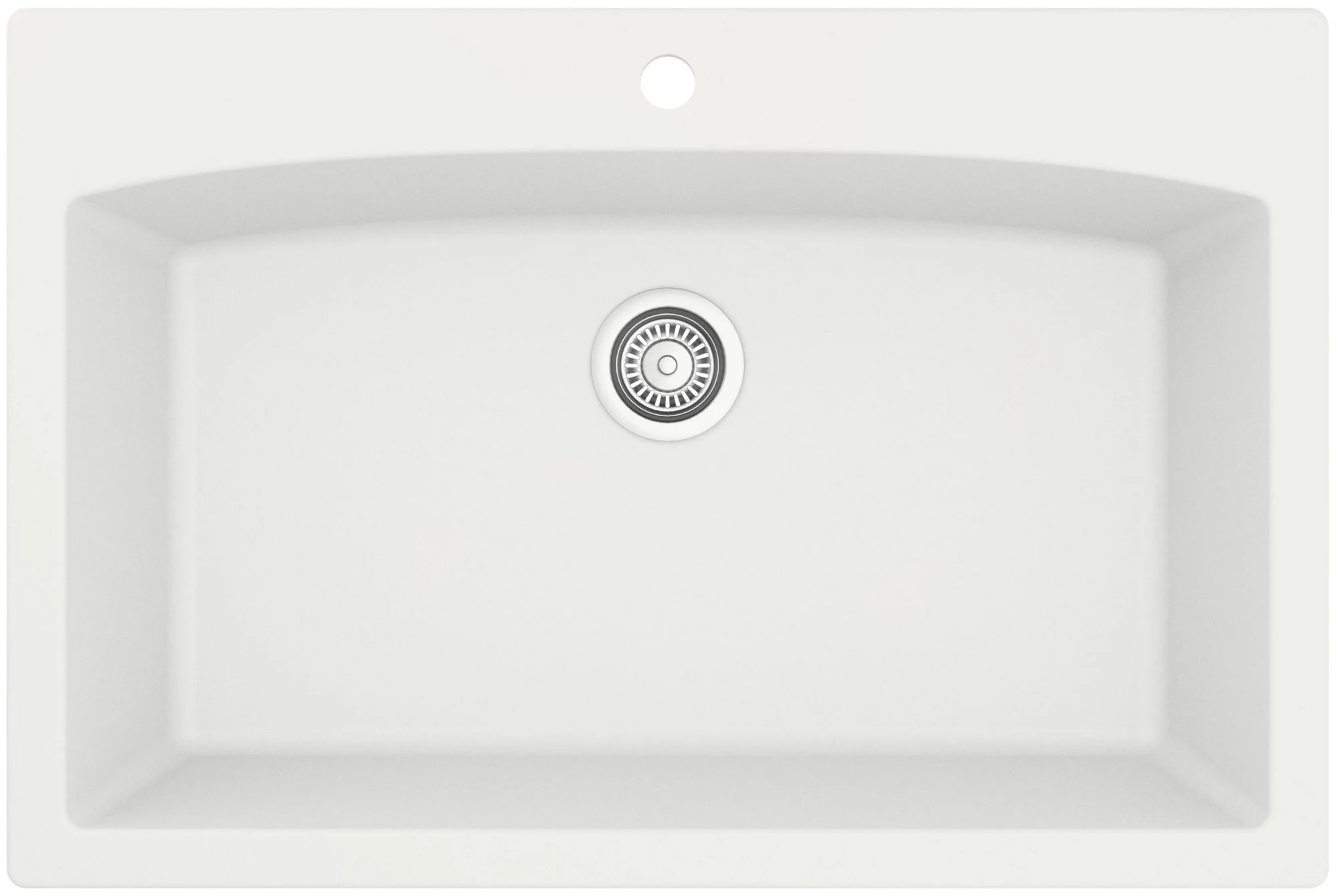 Karran  Drop-In Quartz Single Bowl Kitchen Sink Concrete