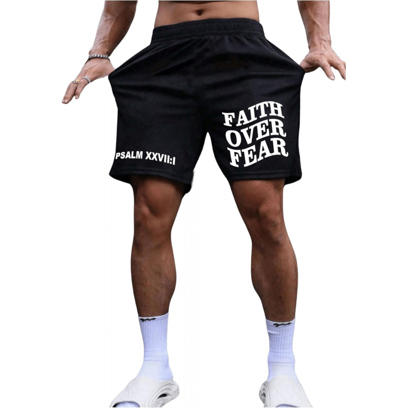 Men's Graphic Shorts High Waist