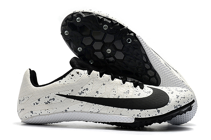 Zoom Rival S9 black and white knitted sprint track and field shoes