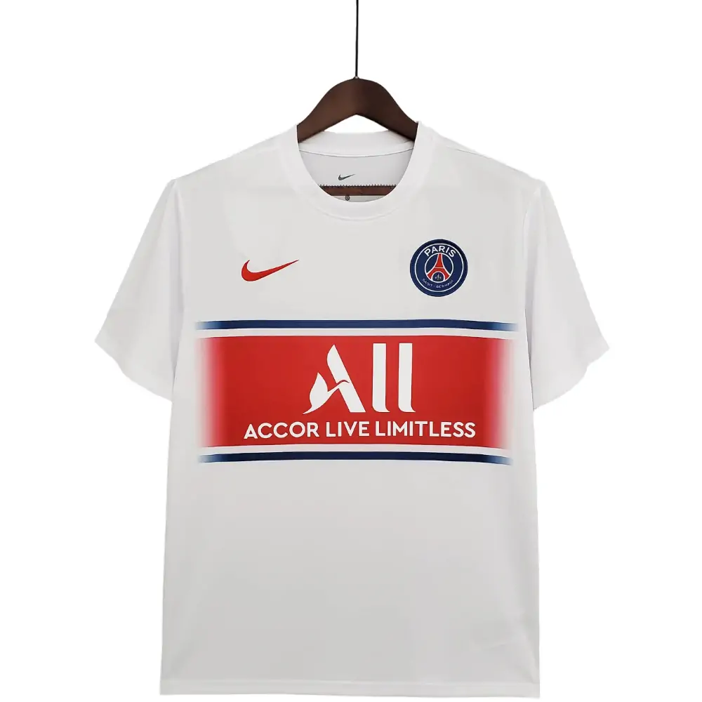 2021/2022 Psg Paris Saint-Germain Training Wear Red And White - Fans Edition