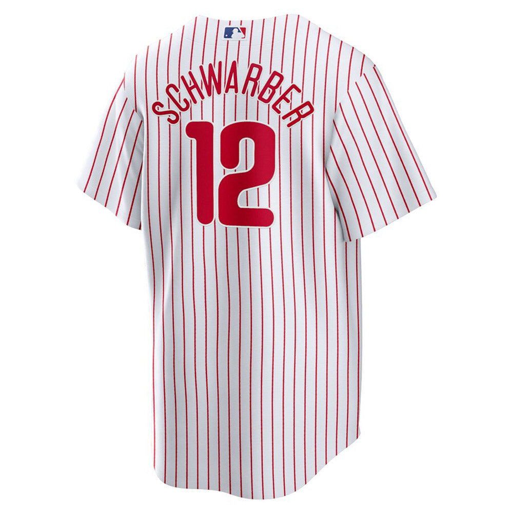 Men's Philadelphia Phillies Kyle Schwarber Cool Base Replica Home Jersey - White
