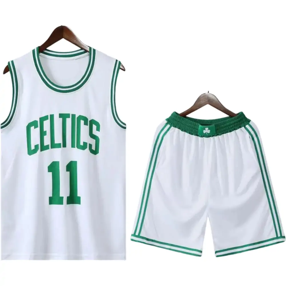 Celtics basketball uniform white suit No. 11 Irving