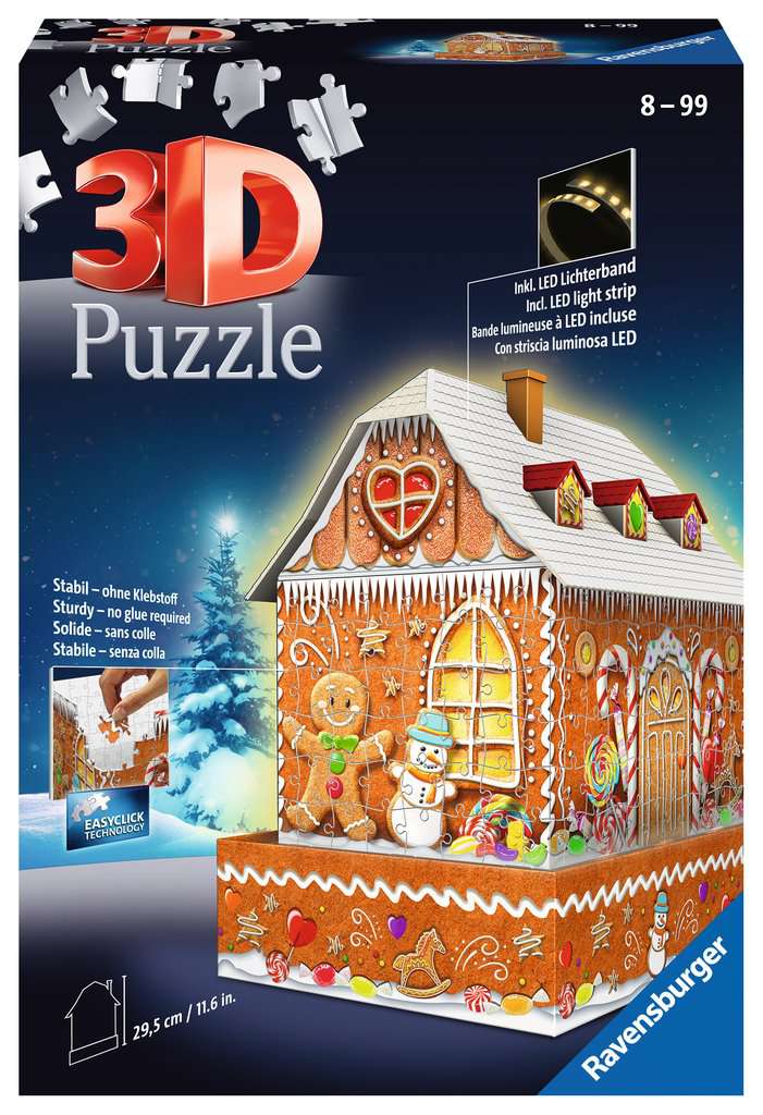 Christmas Gingerbread House – 216 Piece Jigsaw Puzzle (Ravensburger)
