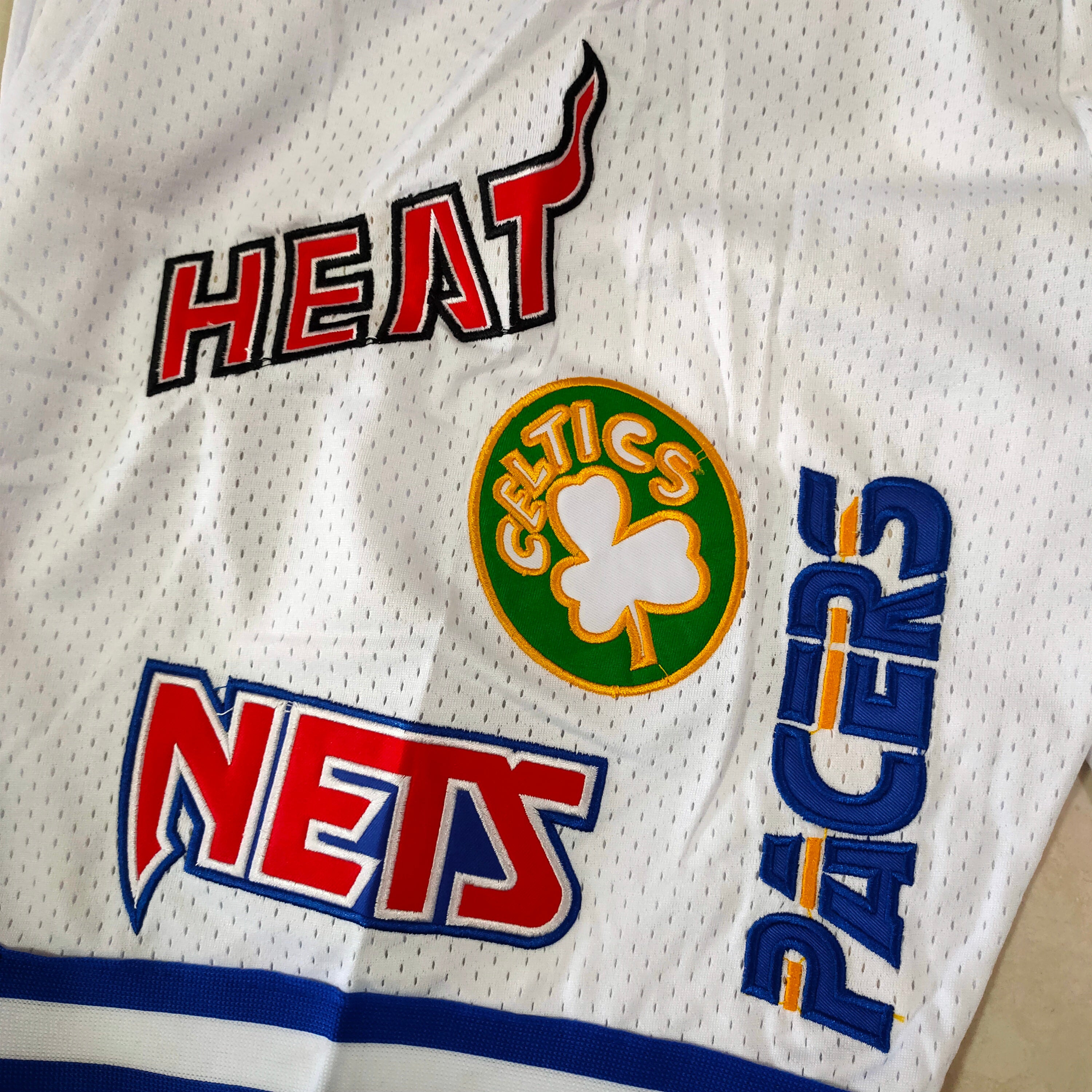 2024 NBA All-Stars Eastern White Full Density Embroidered Pocket Pants