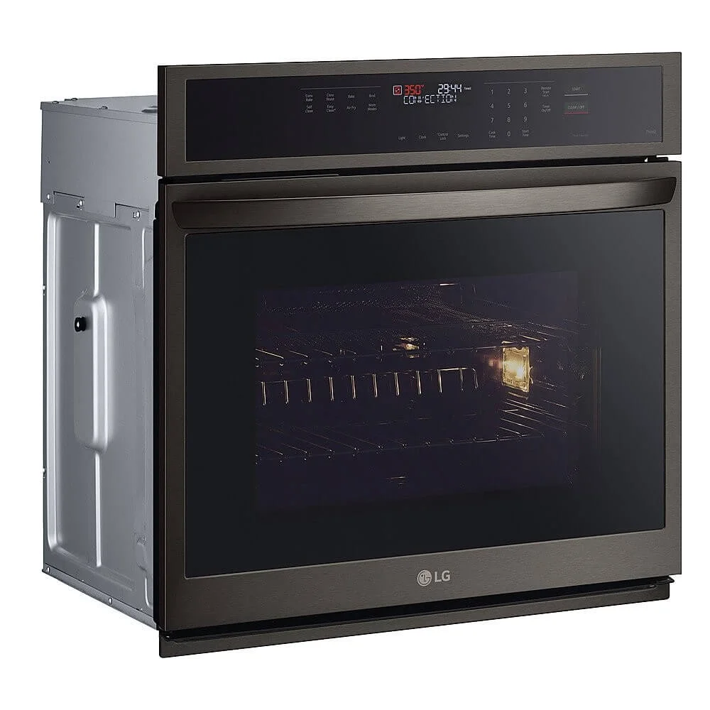 LG WSEP4723D 30 inch Black Stainless Steel Single Electric Wall Oven