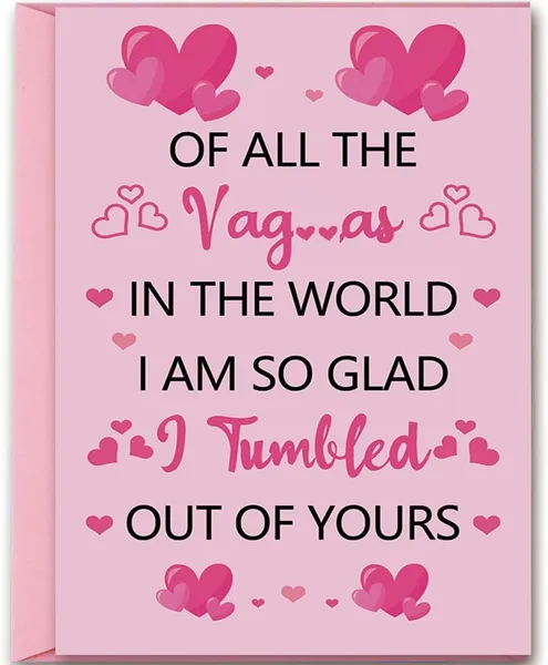 Funny Mother's Day Card for Mom, Humor Mothers Day Gift Ideas from Daughter Son,Unique Mom Gifts With Pink Envelope for Her