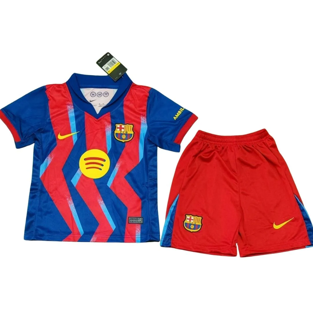Barcelona Kid's Fourth Away Soccer Full Kit 2025/26