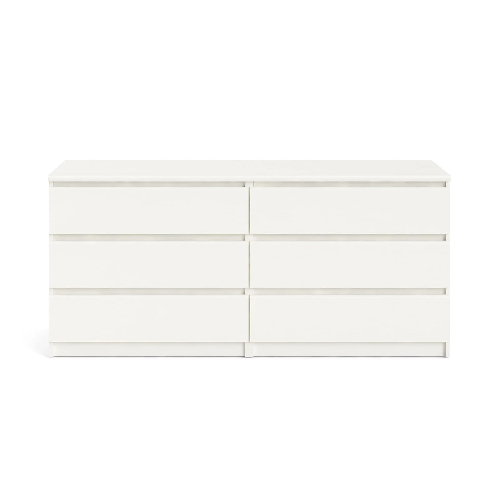 Juiluna 6-Drawer Double Dresser With 6 Wide Drawers, Anti Tilt Device Makeup Vanities Desk, Modern Dressing Table For Girl, Women Bedroom, Living Room, Hallway