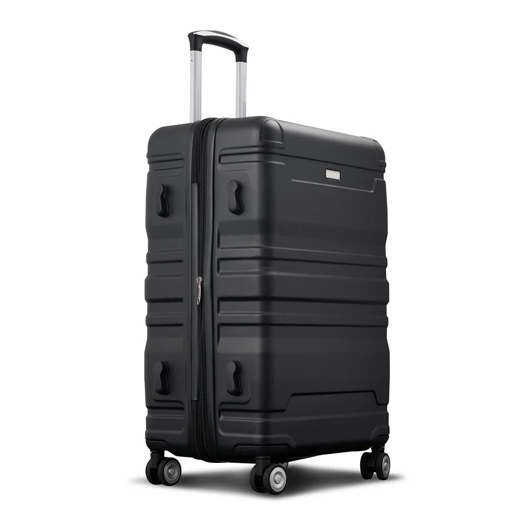 Luggage Suitcase 3 Piece Sets, New Model Expandable ABS Hardshell Luggage, Lightweight Carry-on Suitcase Sets with Spinner Wheels & TSA Lock, 20''/ 24''/ 28'', Blue Gray