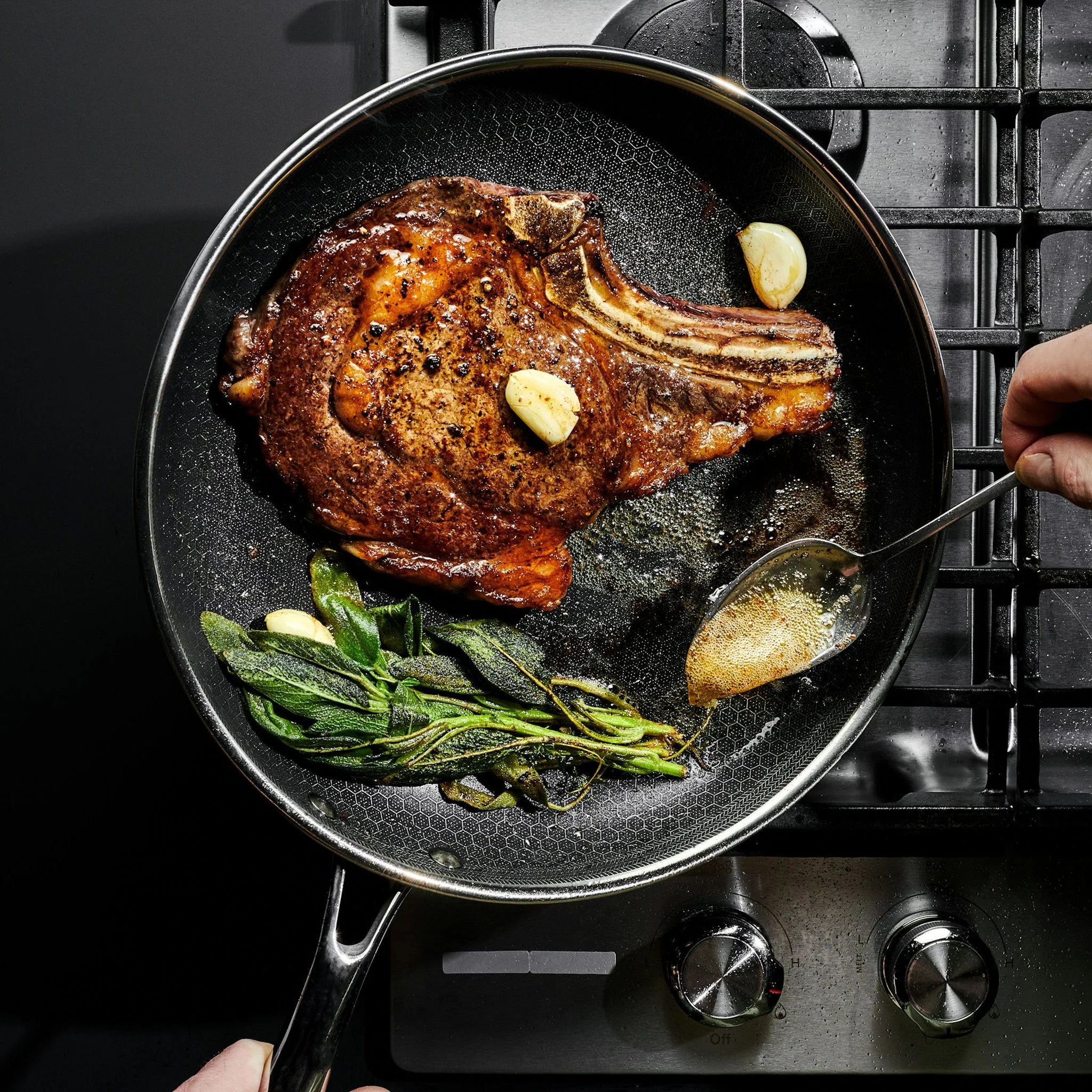 Hybrid Fry Pan Set With Lids, 6-pc