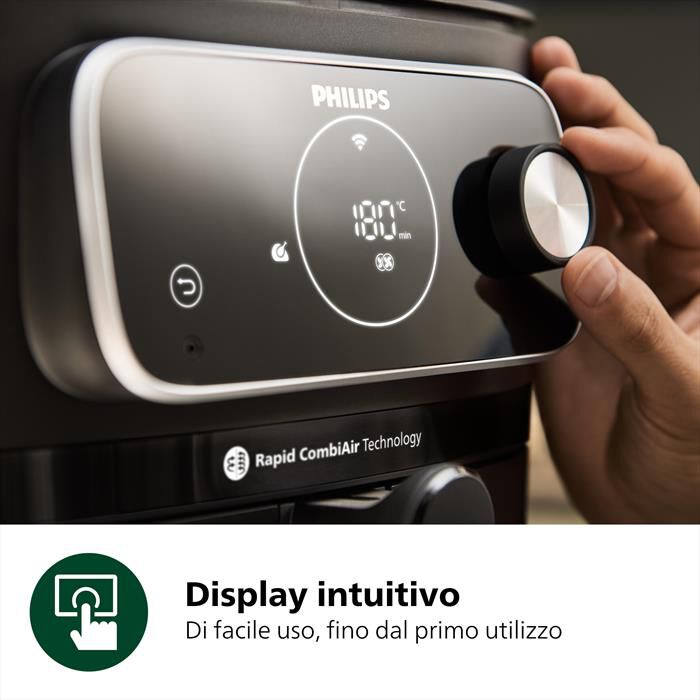 PHILIPS - FRIGGITRICE AIRFRYER SERIE 7000 DA 8.3L HD9876/90-nero